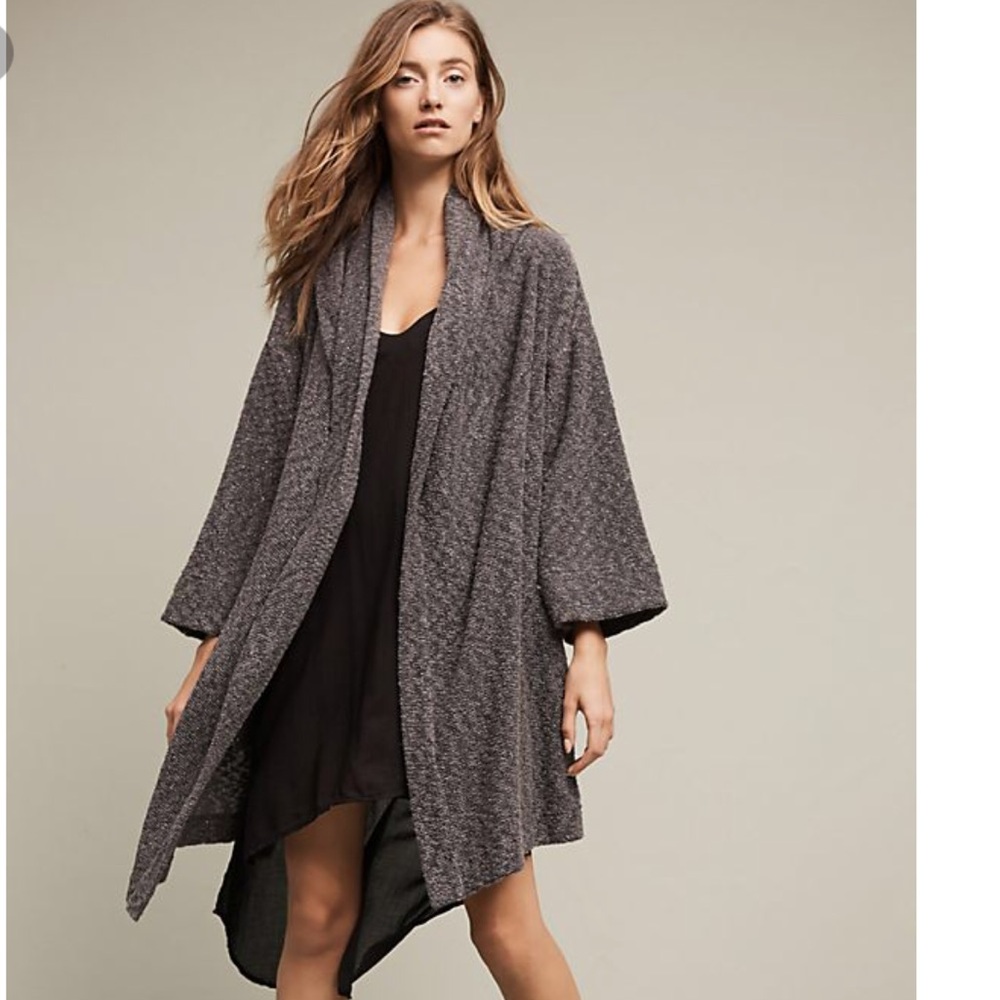 Grey sparkly Anthropologie cardigan
